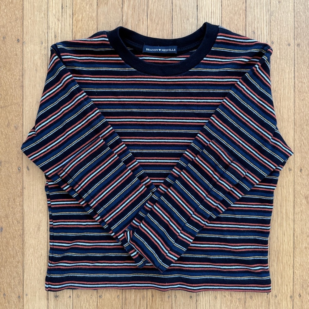 Brandy Melville Striped Long Sleeve Shirt